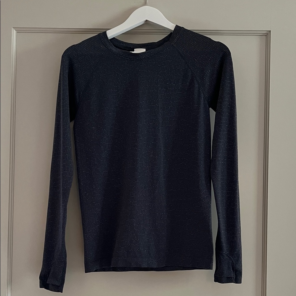 Athleta | Momentum Seamless Top | Black Sand Gradient | Size M